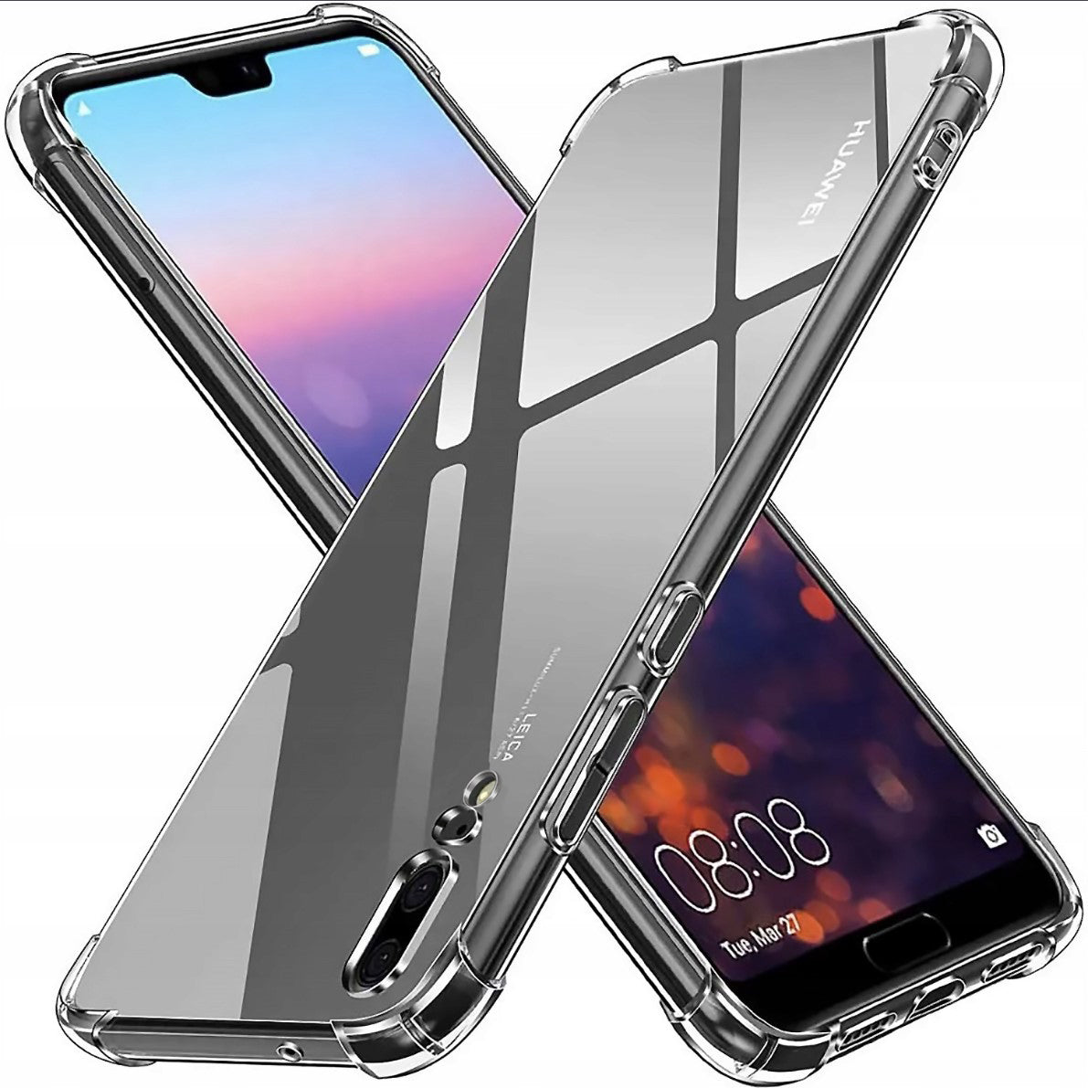 Capa para Huawei P20, Techsuit, Shockproof Clear, Transparente