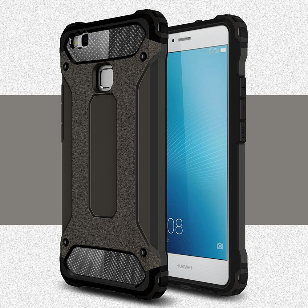 Capa para Huawei P9 lite (2016), Techsuit, Hybrid Armor, Preta