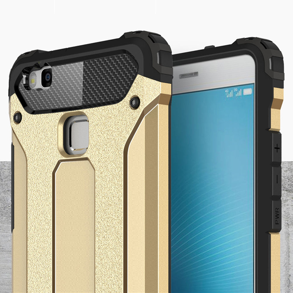 Capa para Huawei P9 lite (2016), Techsuit, Hybrid Armor, Preta