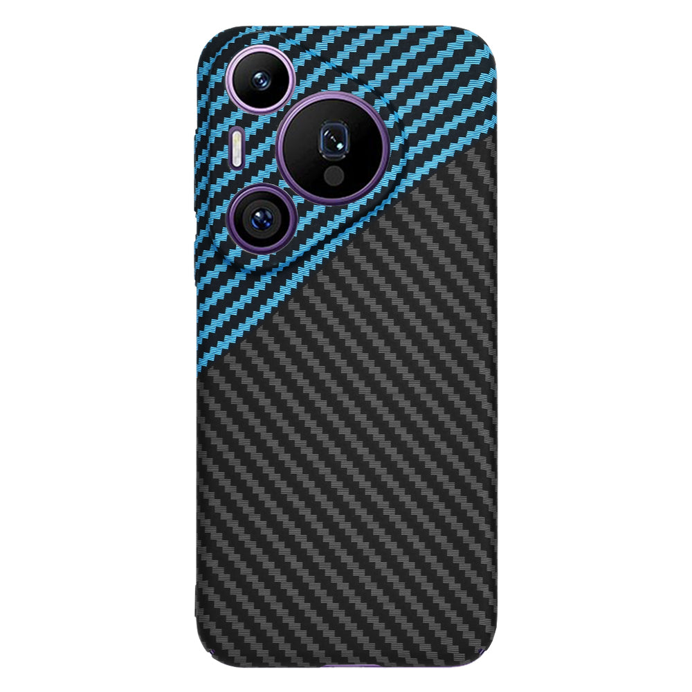 Capa para Huawei Pura 70 Pro, Techsuit, Carbonite FiberShell, Preto Azul