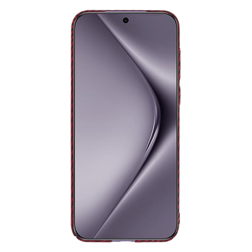 Capa para Huawei Pura 70 Pro, Techsuit, Carbonite FiberShell, Vermelha