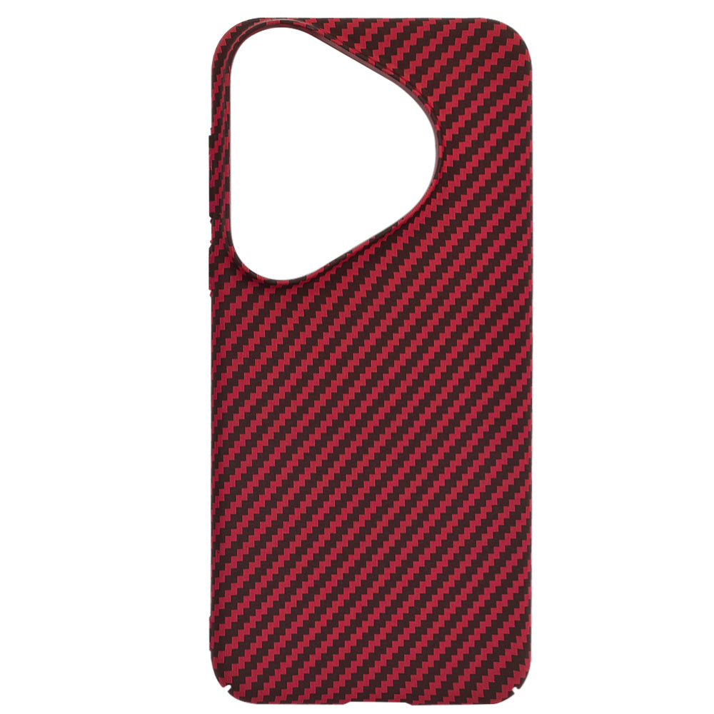 Capa para Huawei Pura 70 Pro, Techsuit, Carbonite FiberShell, Vermelha