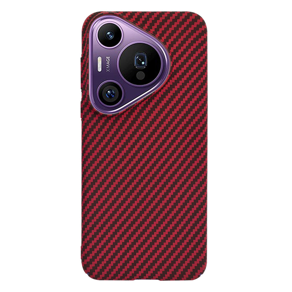 Capa para Huawei Pura 70 Pro, Techsuit, Carbonite FiberShell, Vermelha