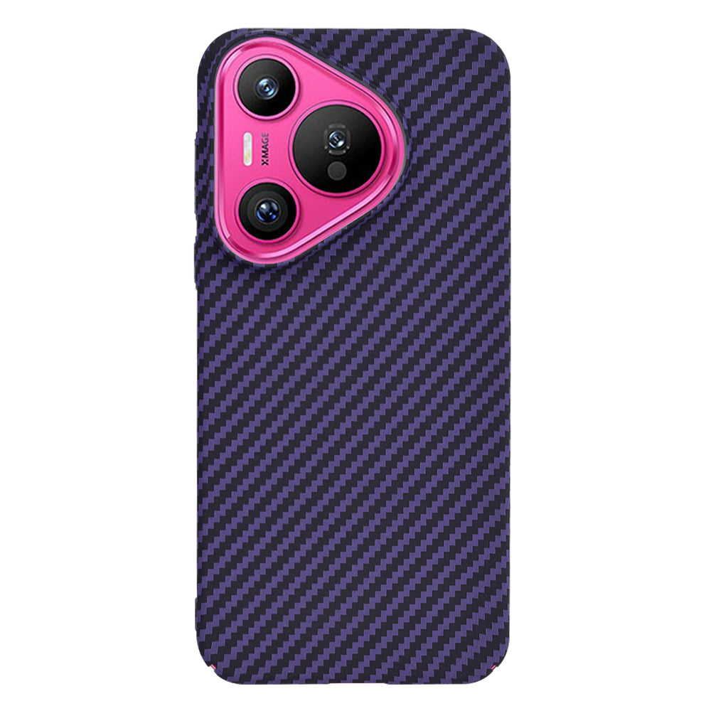 Capa para Huawei Pura 70, Techsuit, Carbonite FiberShell, Roxo