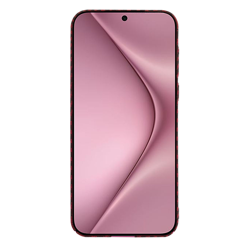 Capa para Huawei Pura 70, Techsuit, Carbonite FiberShell, Vermelha