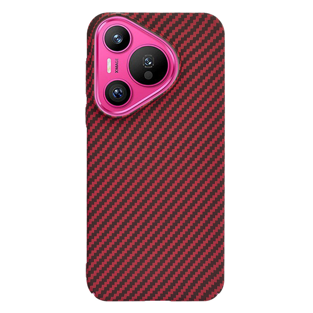 Capa para Huawei Pura 70, Techsuit, Carbonite FiberShell, Vermelha