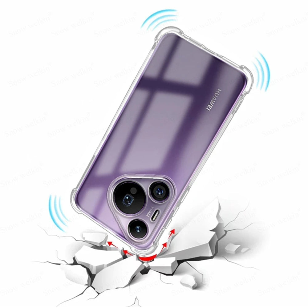 Capa para Huawei Pura 70, Techsuit, Shockproof Clear, Transparente
