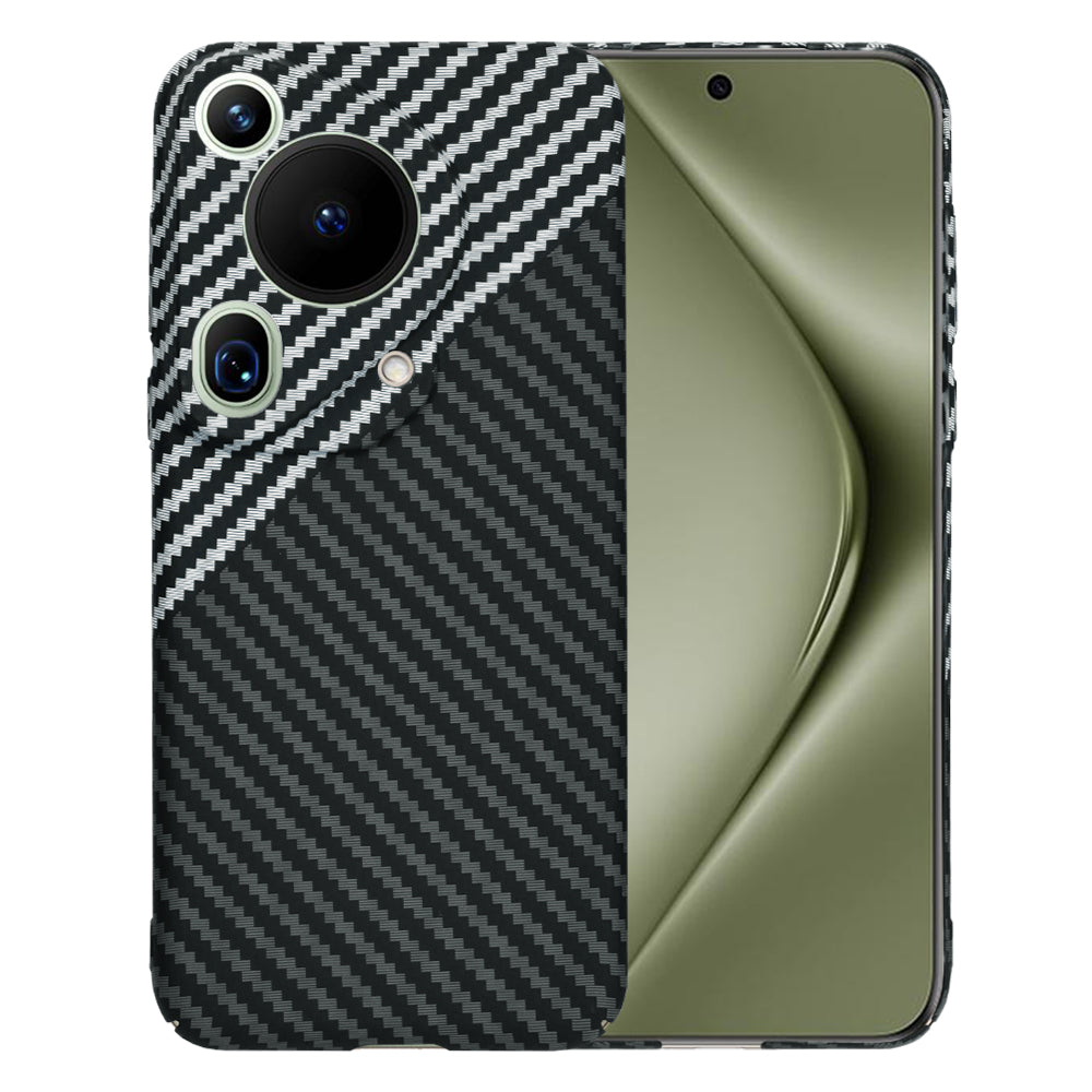 Capa para Huawei Pura 70 Ultra, Techsuit, Carbonite FiberShell, Preto Cinzento