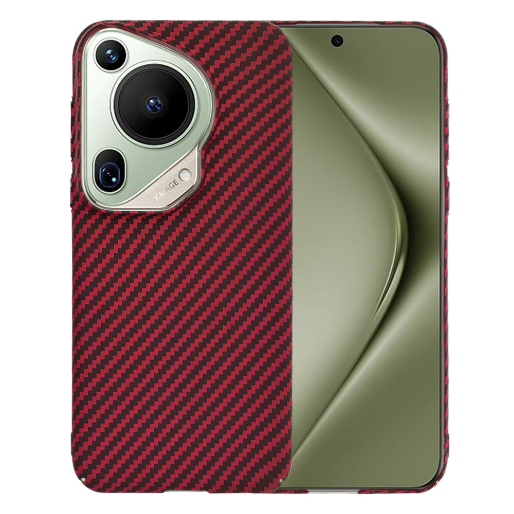 Capa para Huawei Pura 70 Ultra, Techsuit, Carbonite FiberShell, Vermelha