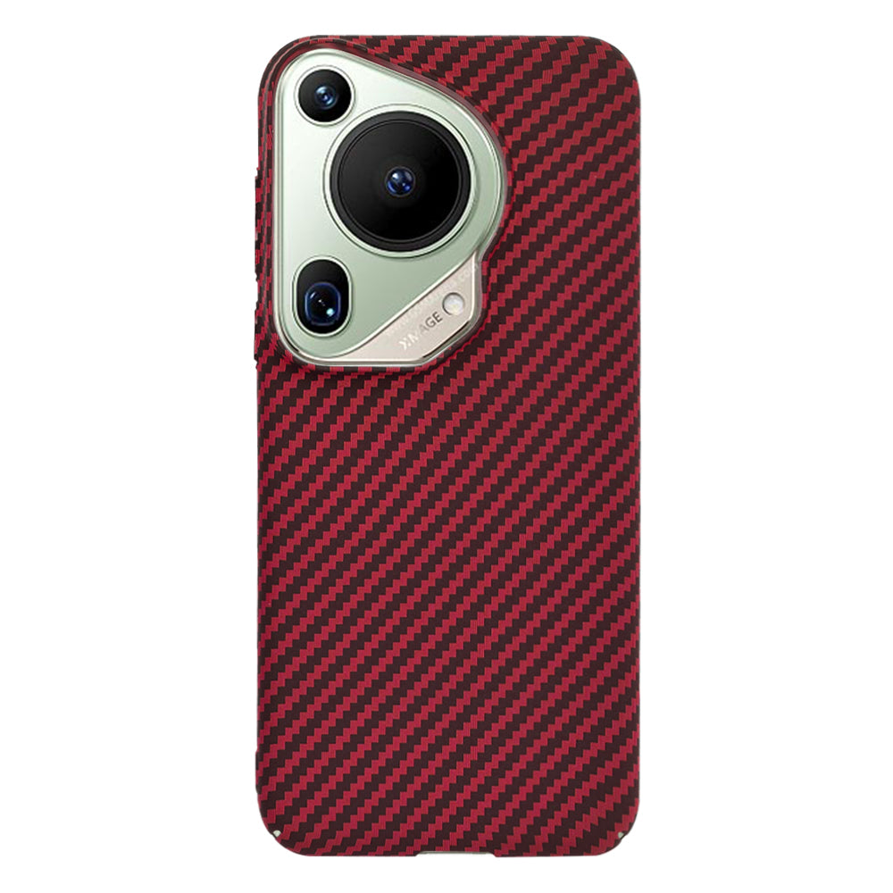 Capa para Huawei Pura 70 Ultra, Techsuit, Carbonite FiberShell, Vermelha
