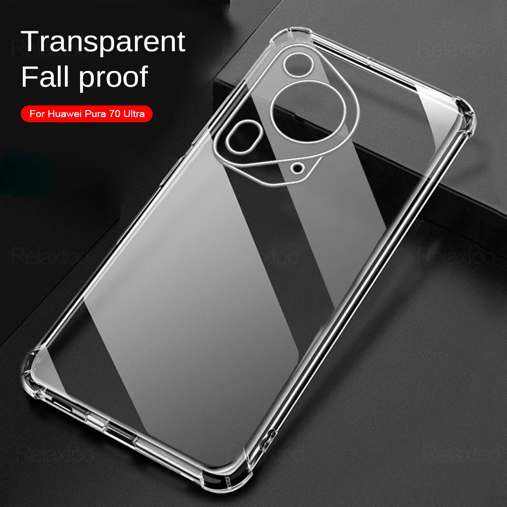 Capa para Huawei Pura 70 Ultra, Techsuit, Shockproof Clear, Transparente