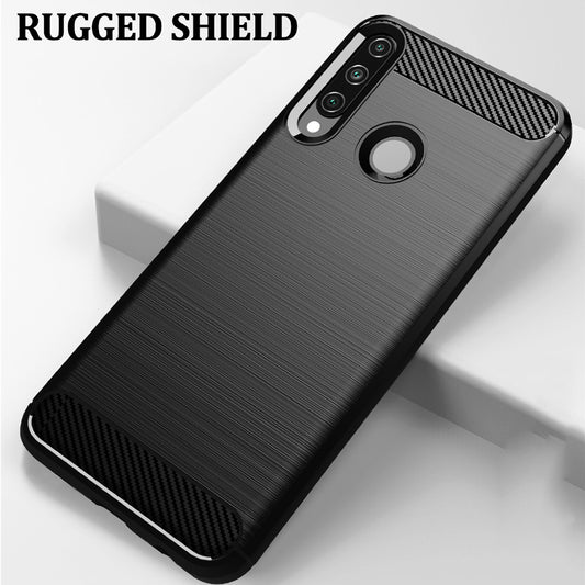 Capa para Huawei Y6p, Techsuit, Carbono, Preta