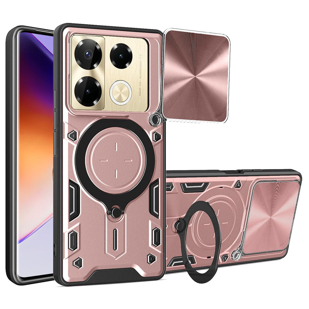 Capa para Infinix Note 40 Pro+, Techsuit, CamGuard Pro, Rosa Dourado
