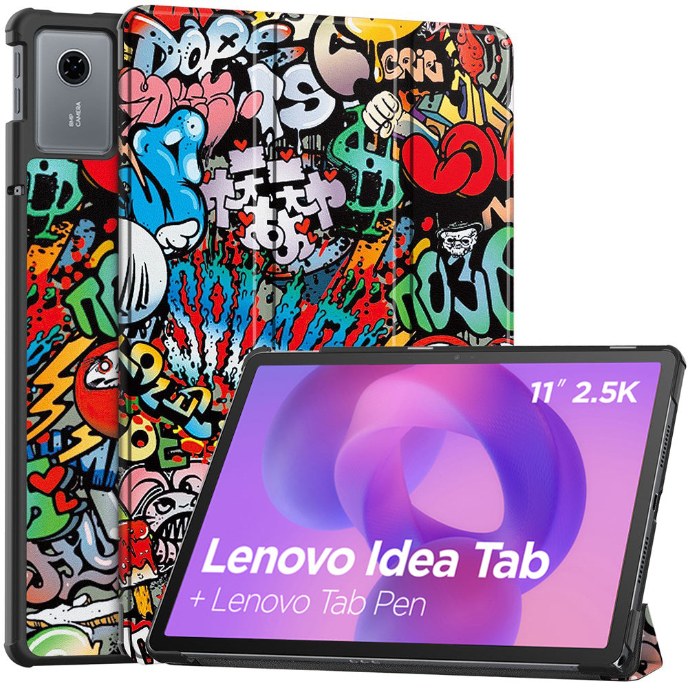 Case for Lenovo Idea Tab 11, Techsuit, FoldPro Urban Vibe, Multicolor