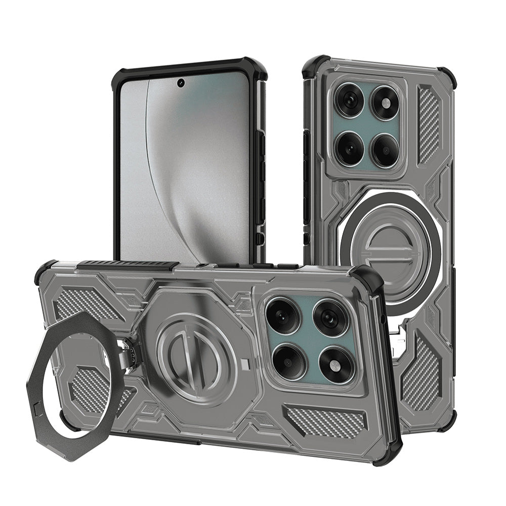 Capa para Motorola Edge 60 Pro, Techsuit, Carbon Shield Pro, Fumado