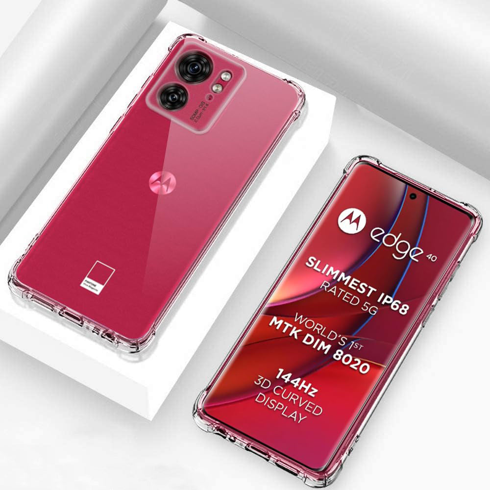 Capa para Motorola Edge (2023) / Edge 40, Techsuit, Transparente Antichoque