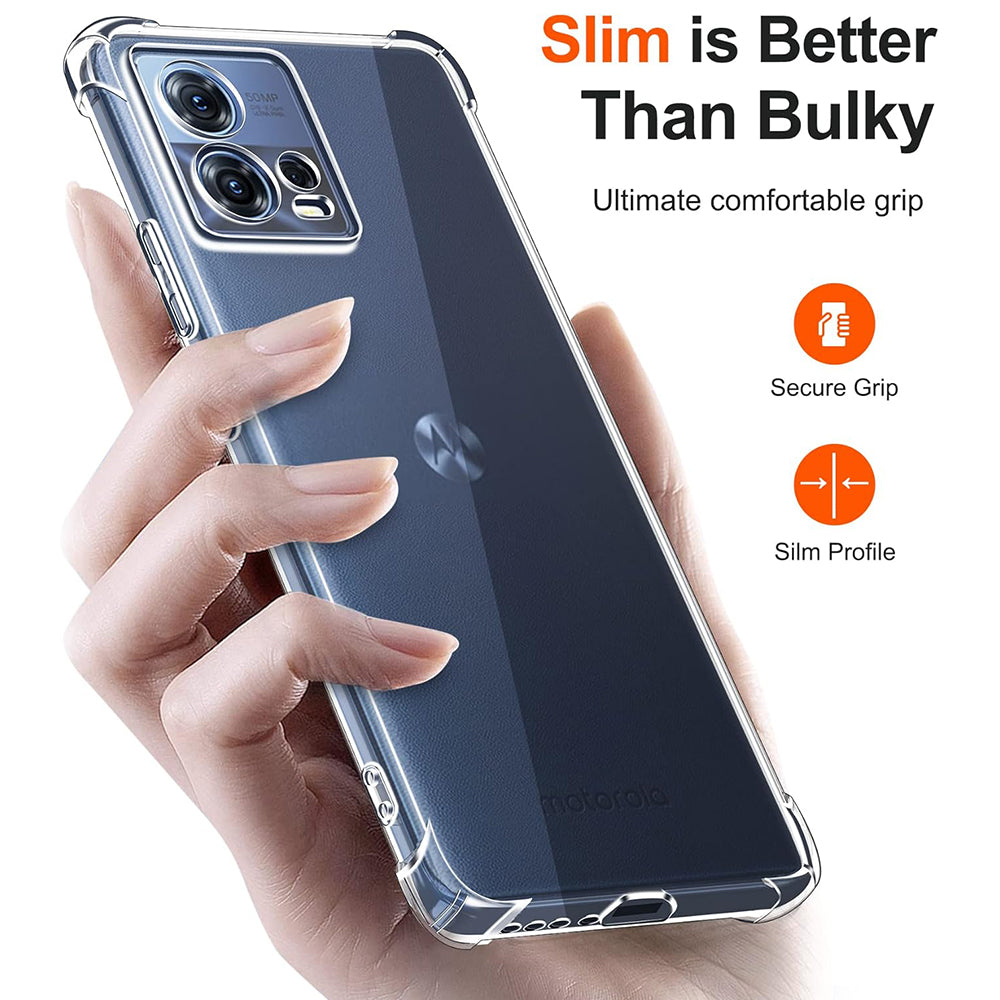 Capa para Motorola Edge 30 Fusion, Techsuit, Shockproof Clear, Transparente