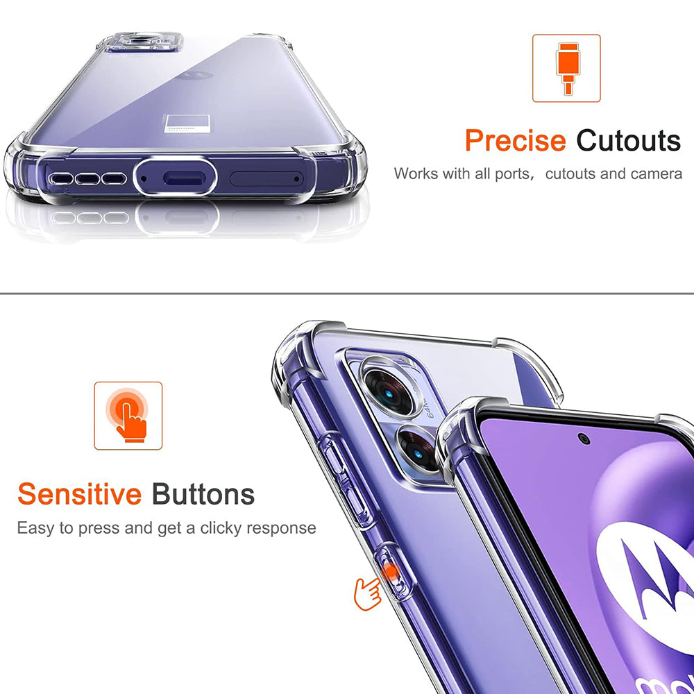 Capa para Motorola Edge 30 Neo, Techsuit, Shockproof Clear, Transparente