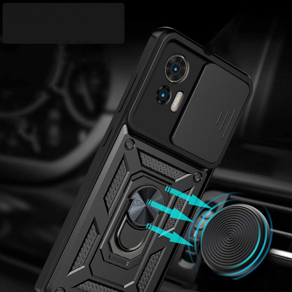 Capa para Motorola Edge 50 Fusion, Techsuit, CamShield, Azul
