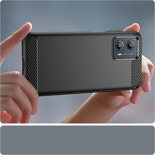 Capa para Motorola Edge 50 Fusion, Techsuit, Carbono, Preta