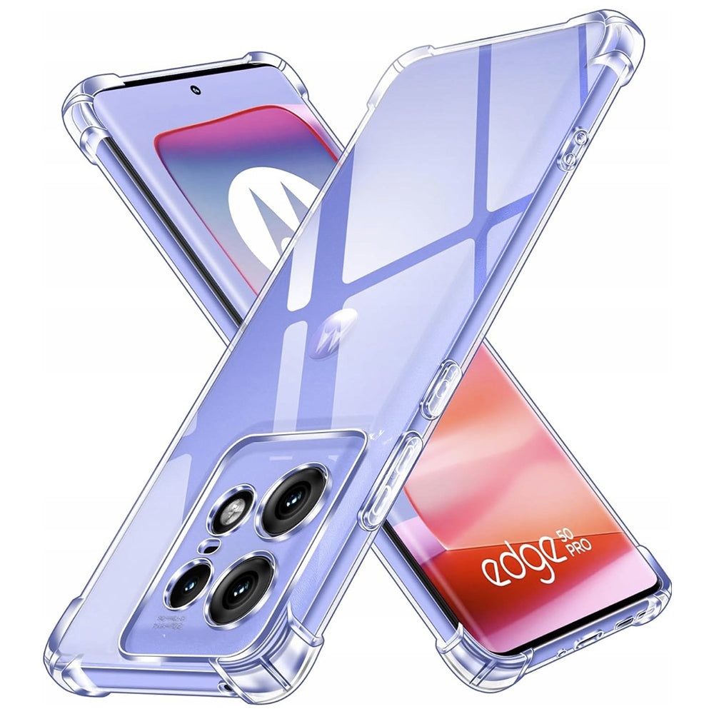 Capa para Motorola Edge 50 Pro, Techsuit, Shockproof Clear, Transparente