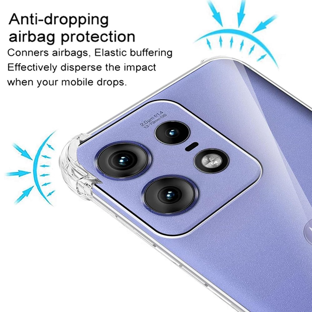 Capa para Motorola Edge 50 Pro, Techsuit, Shockproof Clear, Transparente