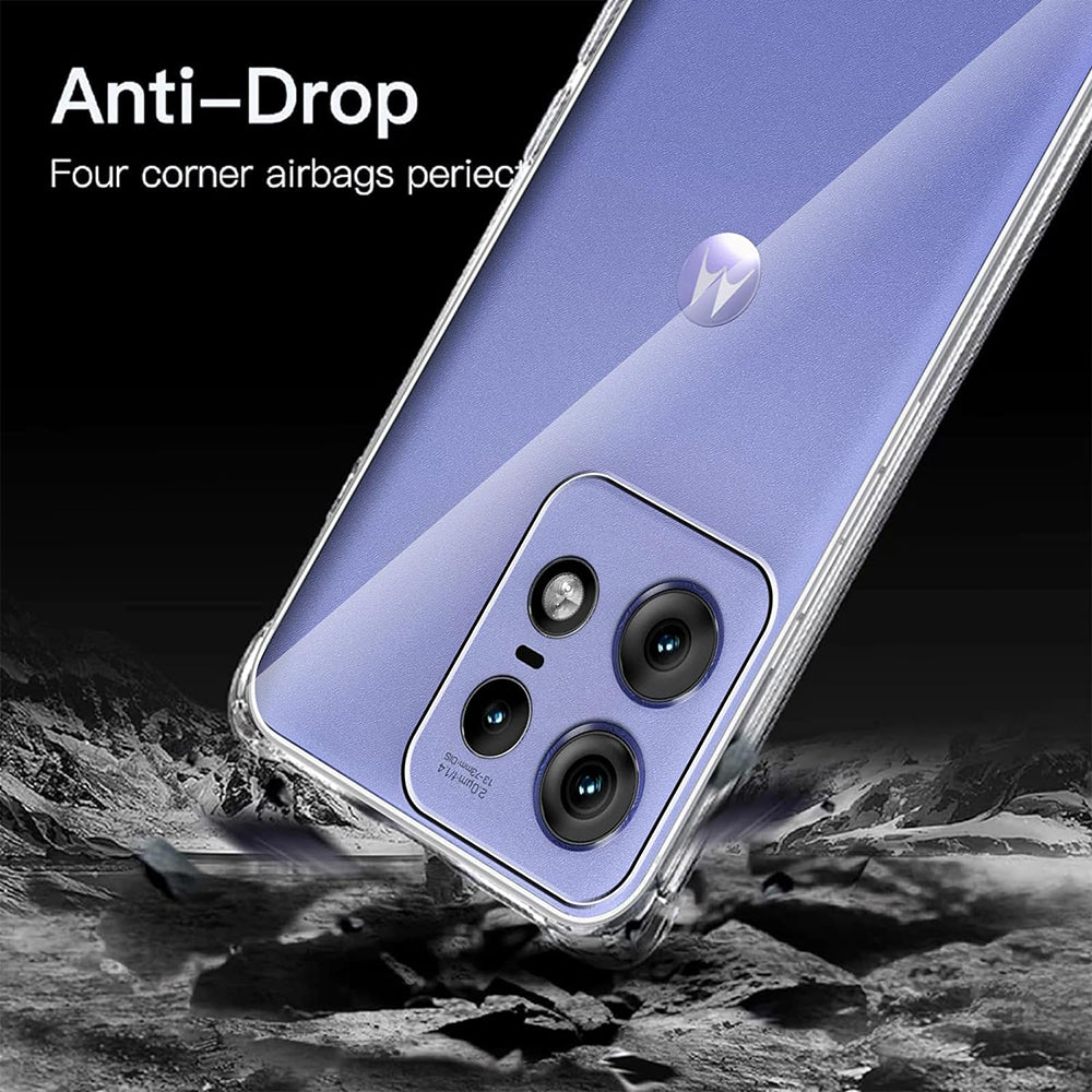 Capa para Motorola Edge 50 Pro, Techsuit, Shockproof Clear, Transparente