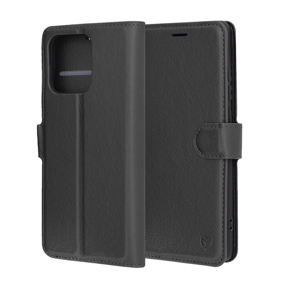 Capa para Motorola Edge 60 Fusion / Edge 60, Techsuit, Leather Folio, Preta