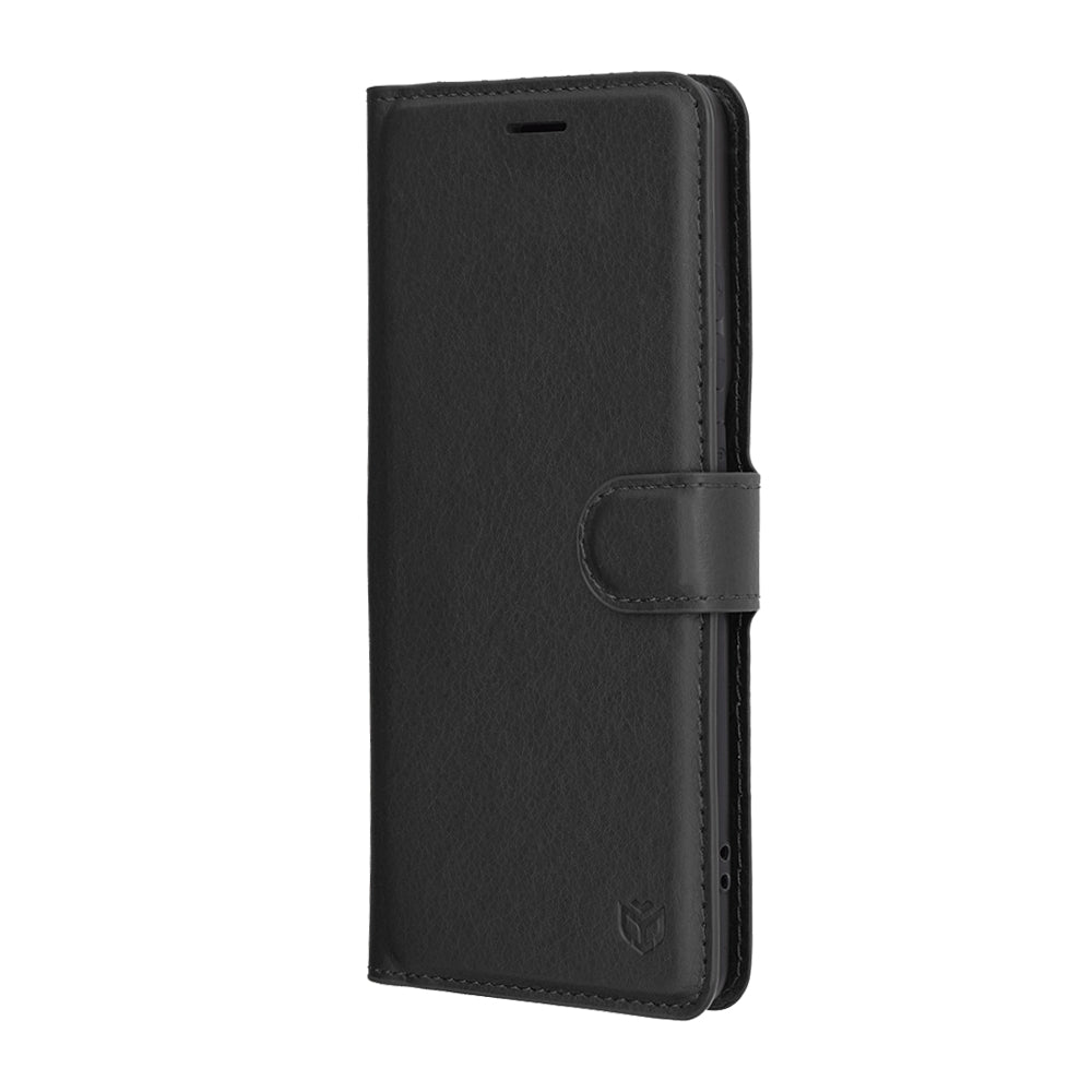 Capa para Motorola Edge 60 Pro, Techsuit, Leather Folio, Preta