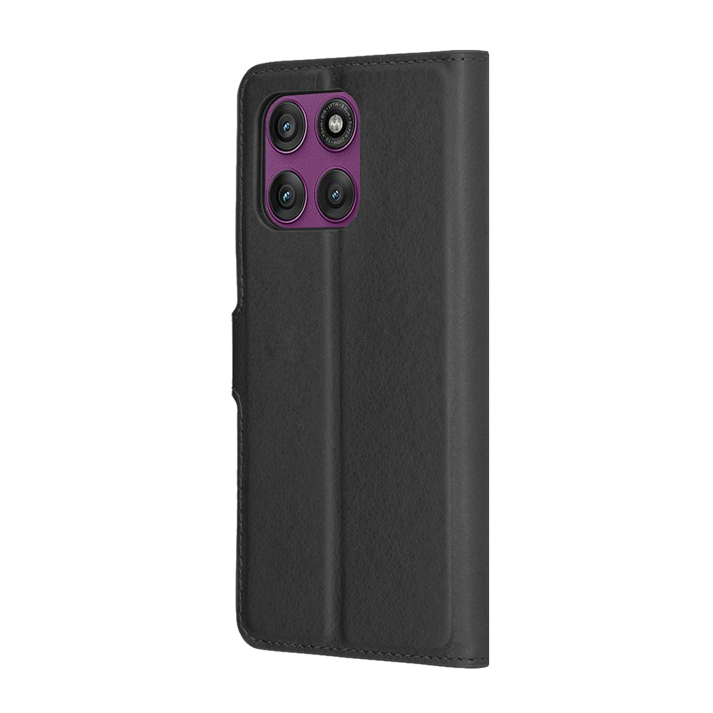 Capa para Motorola Edge 60 Pro, Techsuit, Leather Folio, Preta