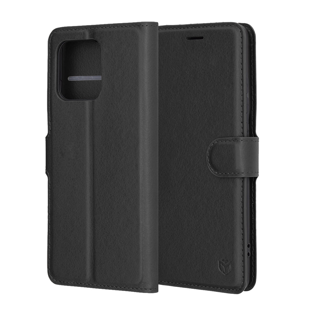 Capa para Motorola Edge 60 Pro, Techsuit, Leather Folio, Preta