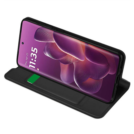 Capa para Motorola Edge 60 Pro, Techsuit, Magskin Book, Preta