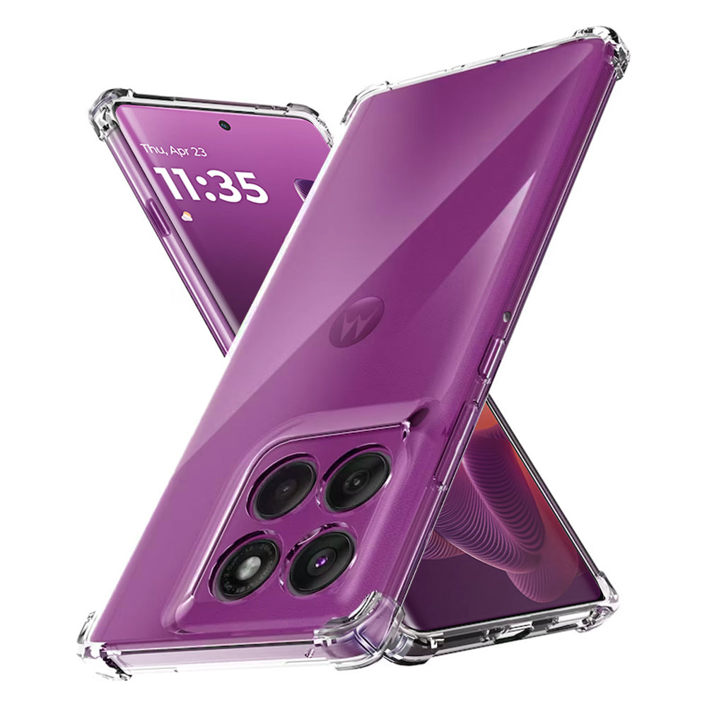 Capa para Motorola Edge 60 Pro, Techsuit, Shockproof Clear, Transparente