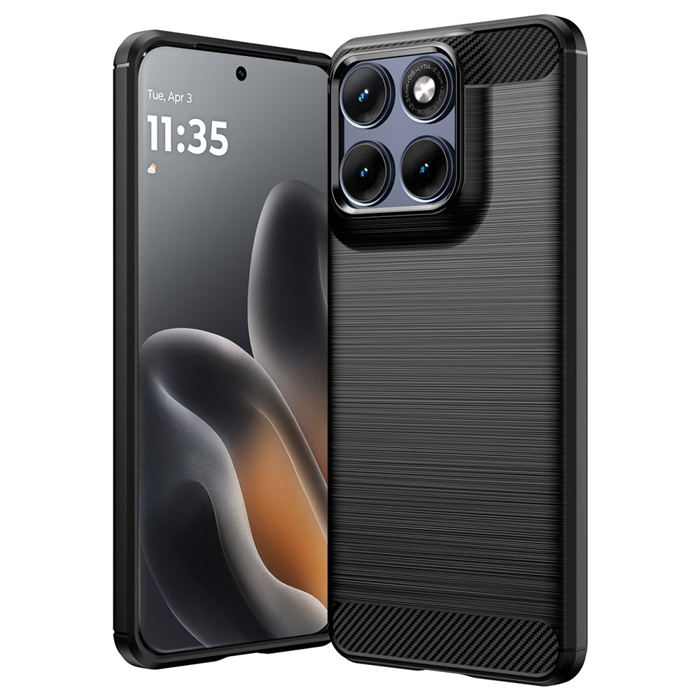 Capa para Motorola Edge 70 Fusion, Techsuit, Carbono, Preta