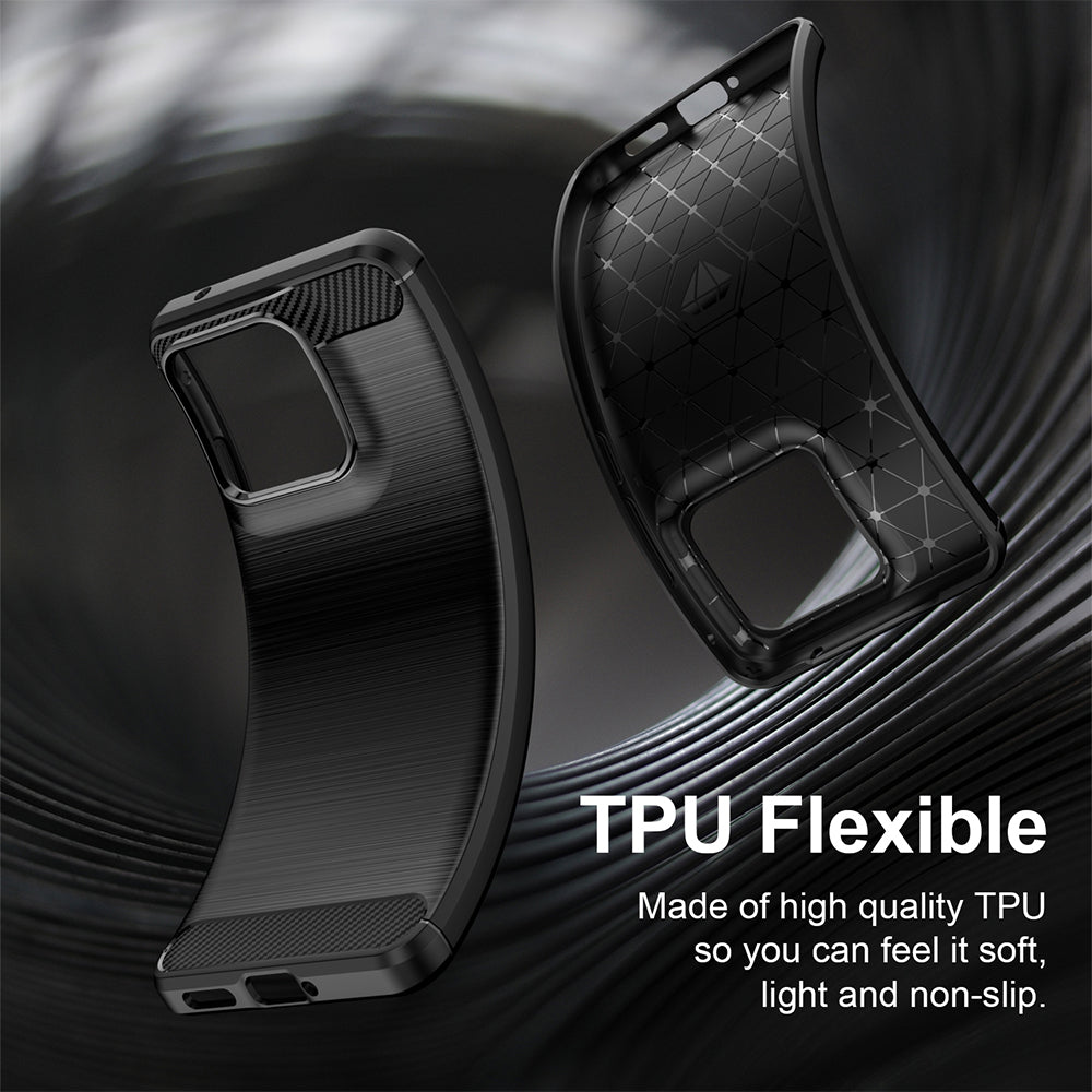 Capa para Motorola Edge 70 Fusion, Techsuit, Carbono, Preta