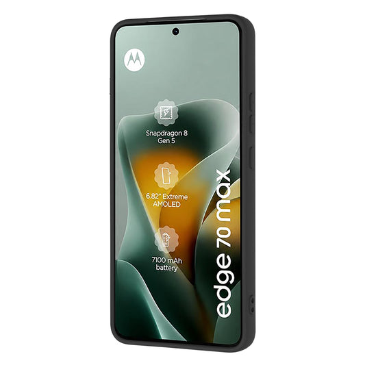 Case for Motorola Edge 70 Max, Techsuit, SoftFlex, Black