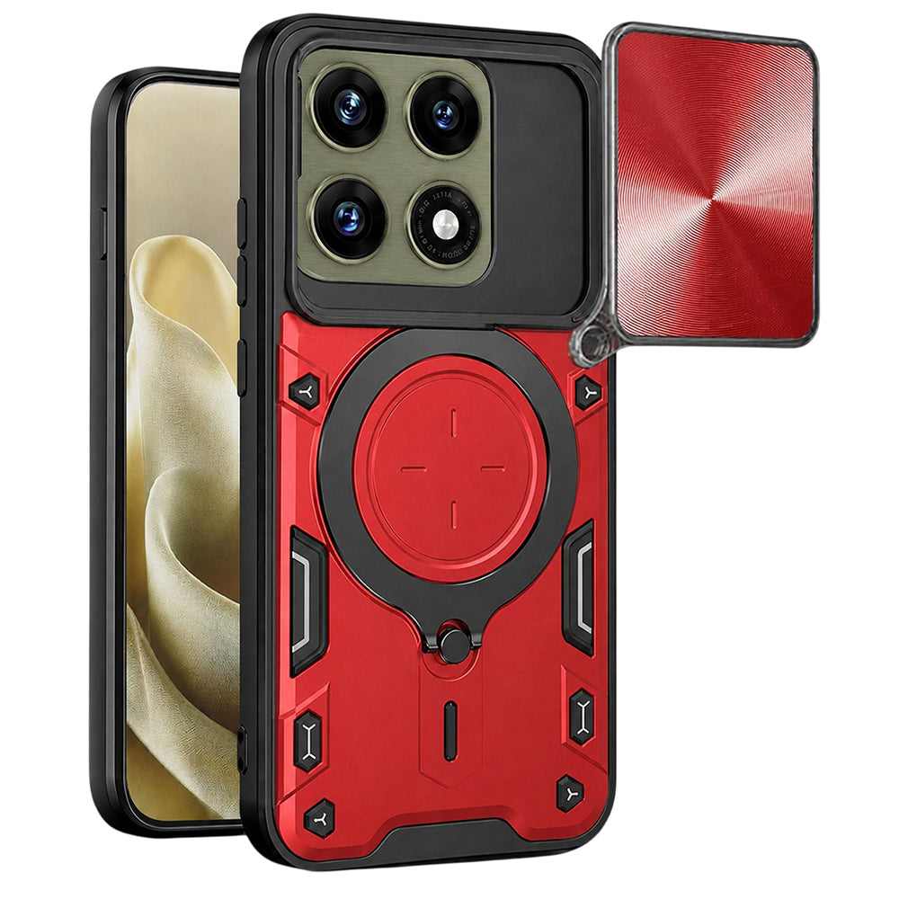 Capa para Motorola Edge 70 Pro, Techsuit, CamGuard Pro, Vermelha