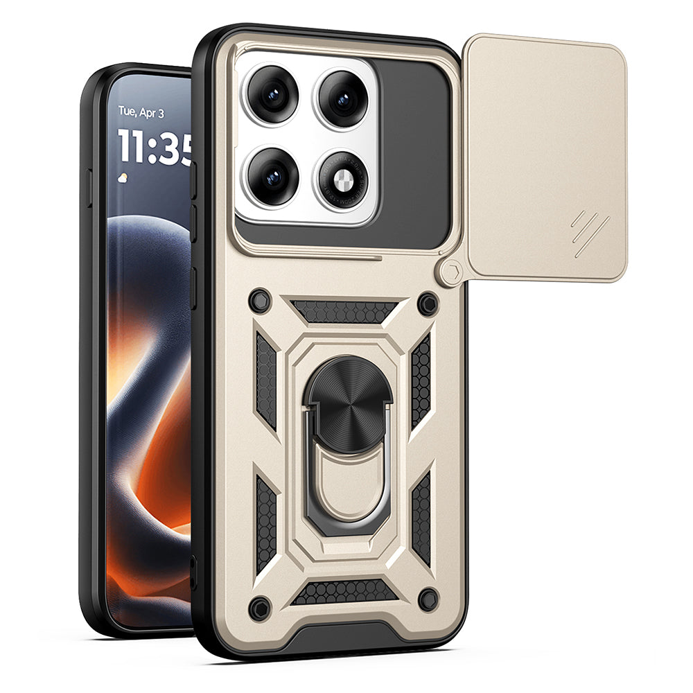 Capa para Motorola Edge 70 Pro, Techsuit, CamShield, Dourada