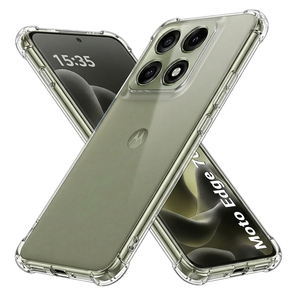 Capa para Motorola Edge 70 Pro, Techsuit, Shockproof Clear, Transparente