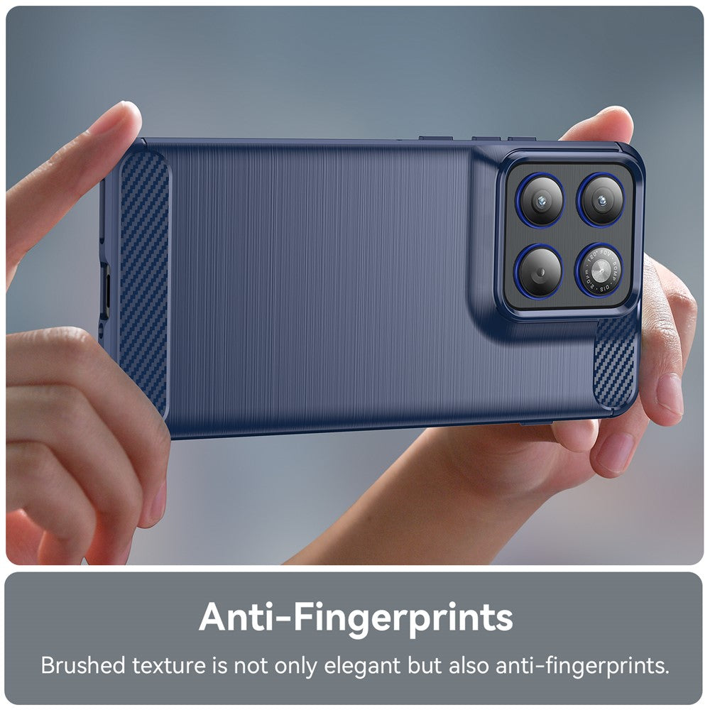 Case for Motorola Edge 70, Techsuit, Carbon, Blue