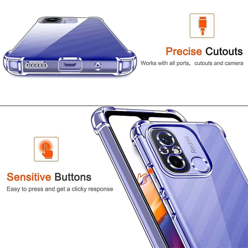 Capa para Motorola Moto E13, Techsuit, Shockproof Clear, Transparente
