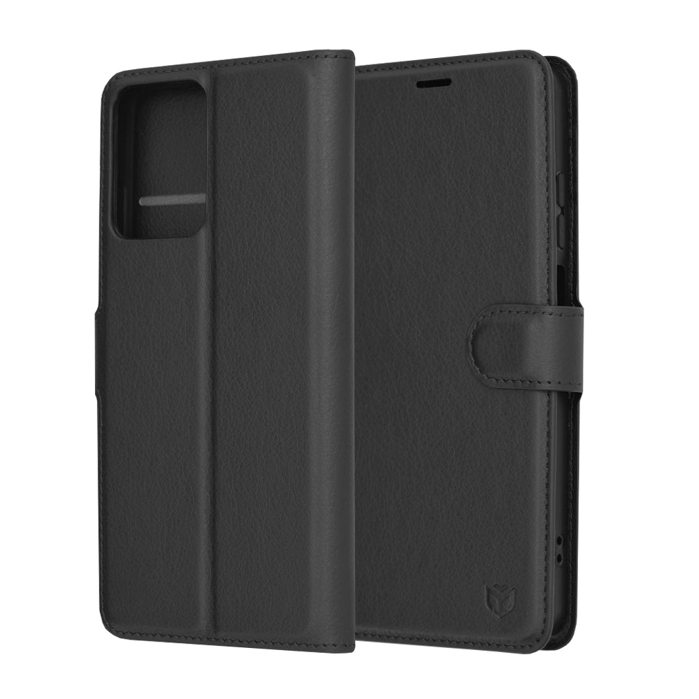Capa para Motorola Moto G04s / E14 / G04 / G24, Techsuit, Leather Folio, Preta