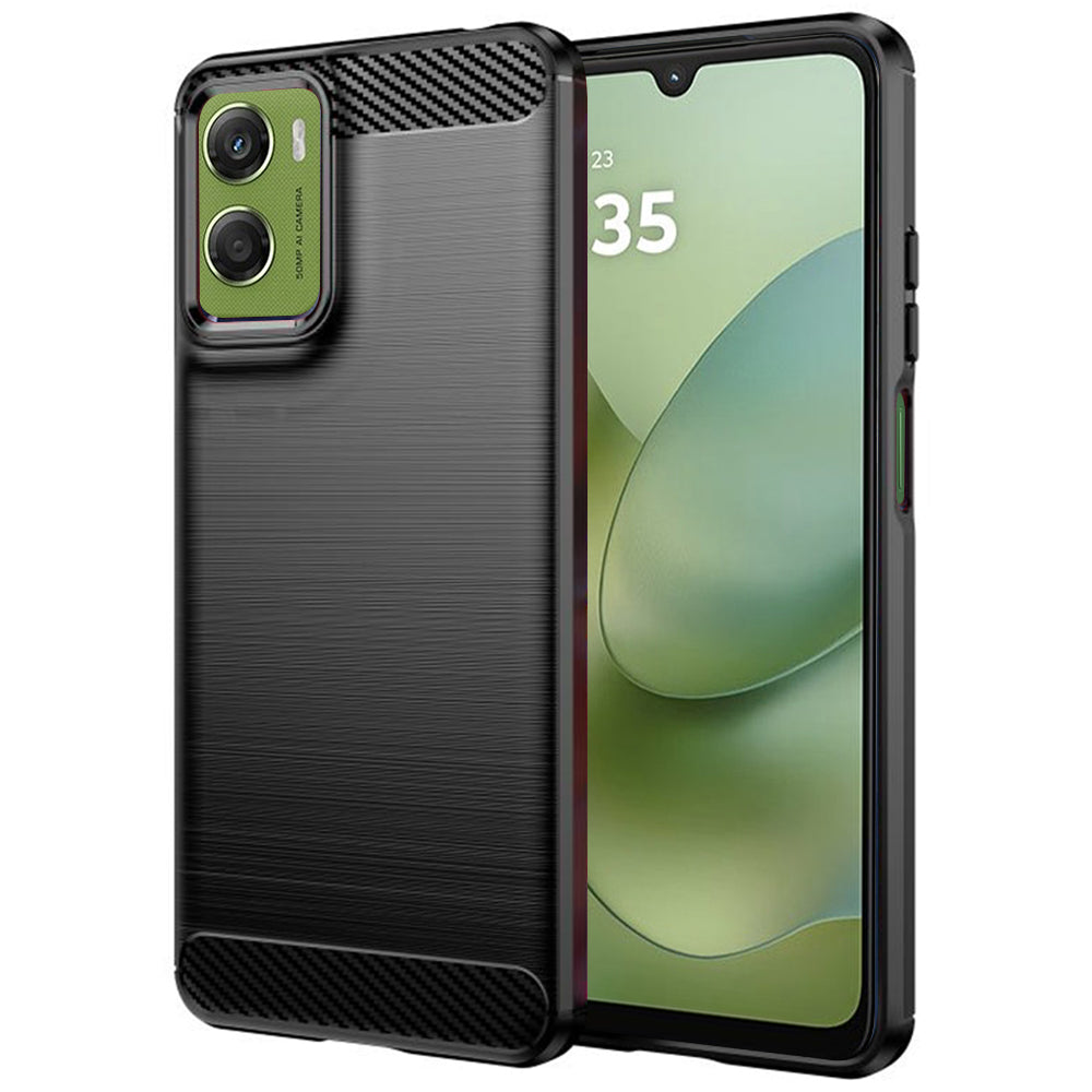 Capa para Motorola Moto G06 Power / G06, Techsuit, Carbono, Preta
