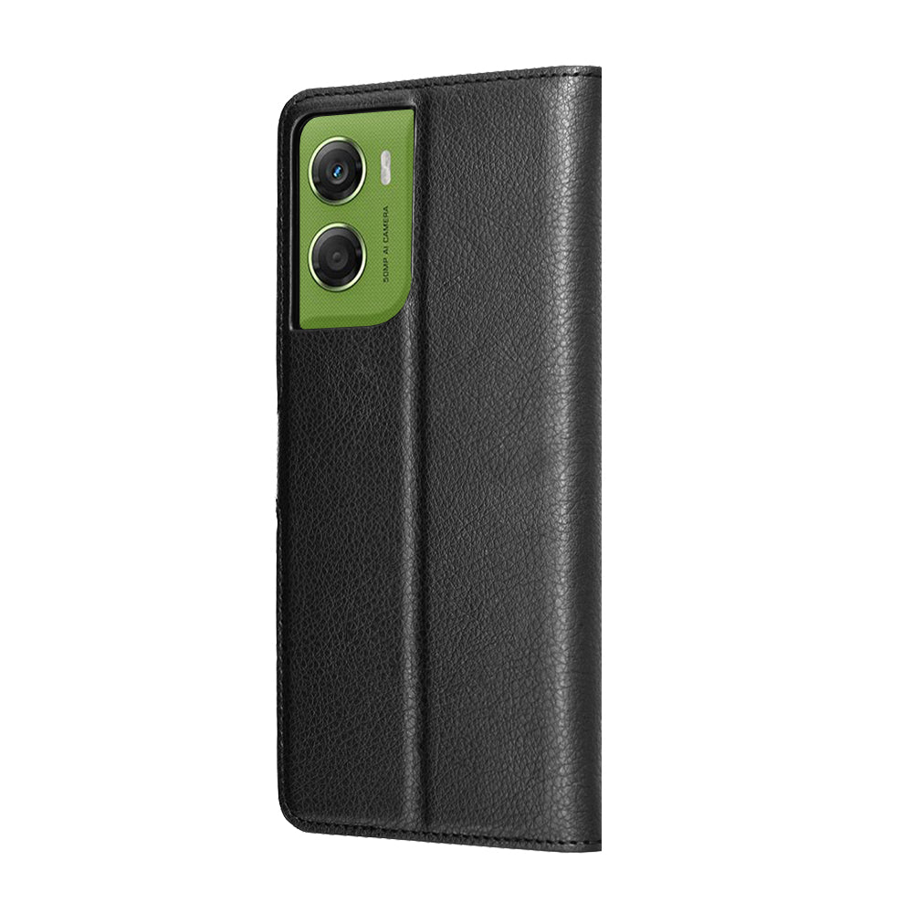 Capa para Motorola Moto G06, Techsuit, Leather Folio, Preta
