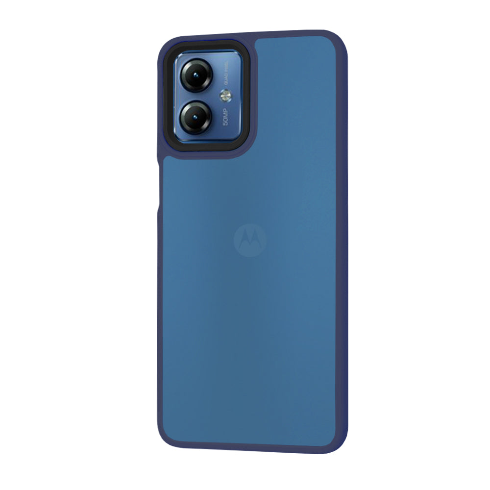 Capa para Motorola Moto G14, Techsuit, HaloFrost, Azul Marinho