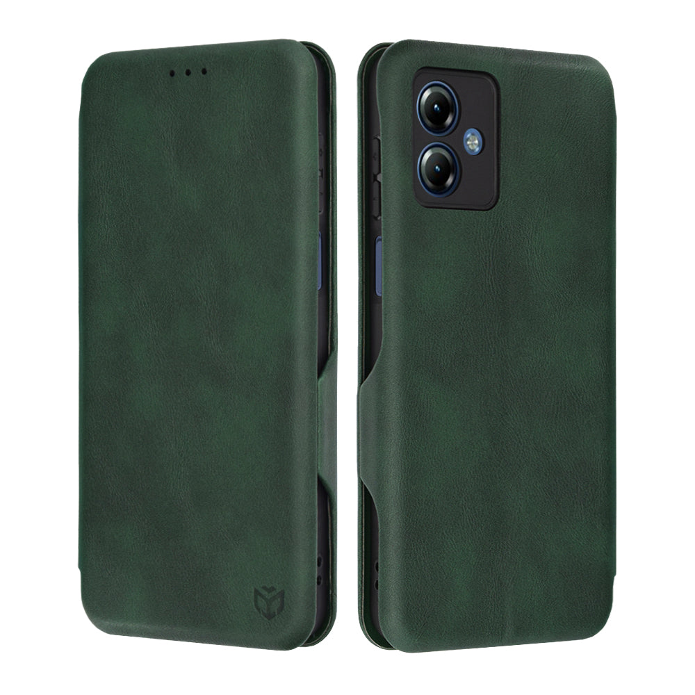 Capa para Motorola Moto G14, Techsuit, Safe Wallet Plus, Verde