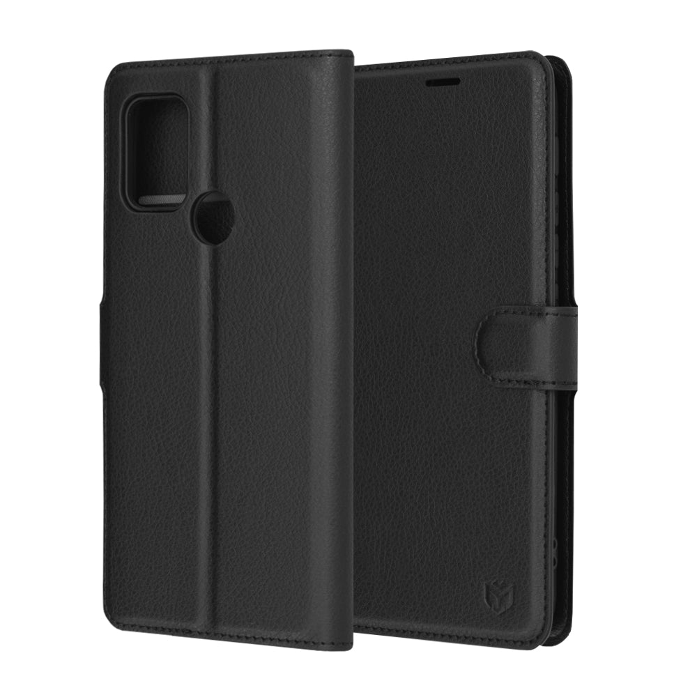Capa para Motorola Moto G30 / G20 / G10, Techsuit, Leather Folio, Preta
