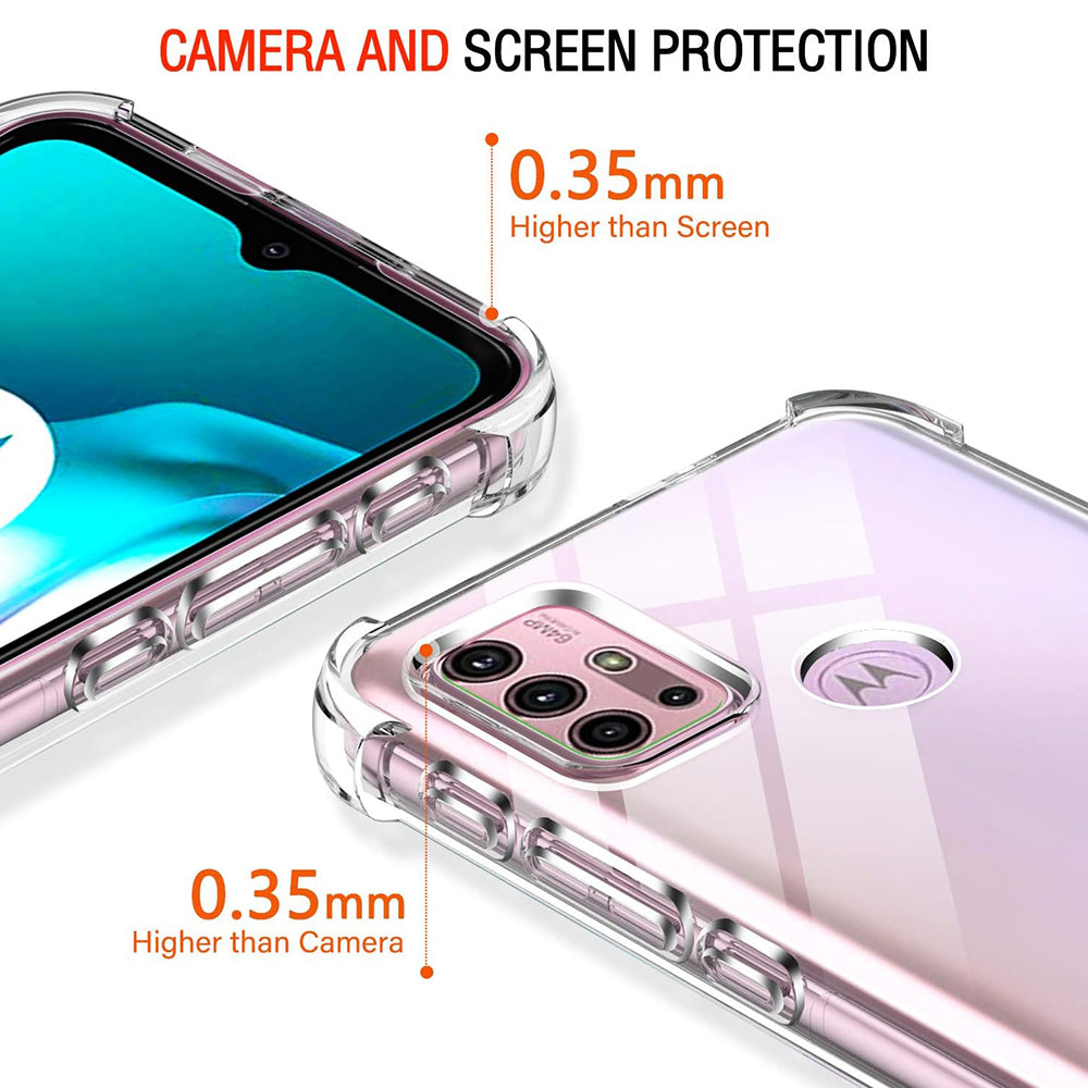 Capa para Motorola Moto G30 / G20 / G10, Techsuit, Transparente à Prova de Choques, Transparente