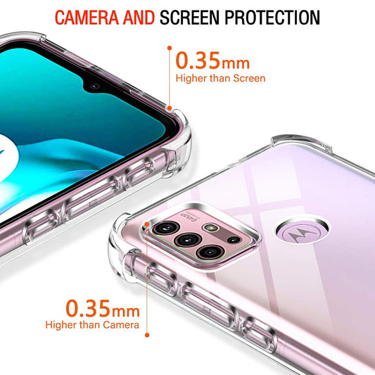 Capa para Motorola Moto G30 / G20 / G10, Techsuit, Transparente à Prova de Choques, Transparente