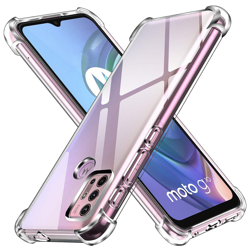 Capa para Motorola Moto G30 / G20 / G10, Techsuit, Transparente à Prova de Choques, Transparente